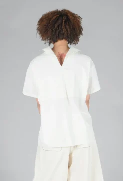 Sailor Collar Blouse in Off White