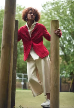 Sailor Collar Blouse in Off White