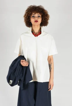 Sailor Collar Blouse in Off White