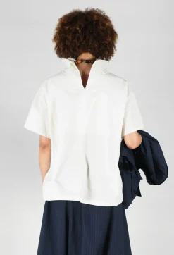Sailor Collar Blouse in Off White