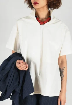 Sailor Collar Blouse in Off White