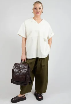Sailor Collar Blouse in Off White