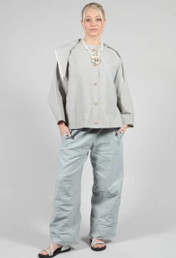 Sailor Collar Jacket in Light Grey