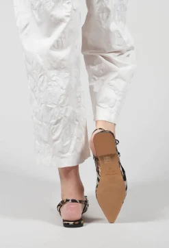 Sandal with Little Bow in Animalier