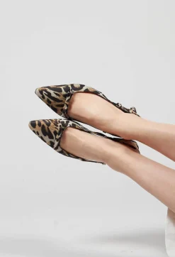 Sandal with Little Bow in Animalier