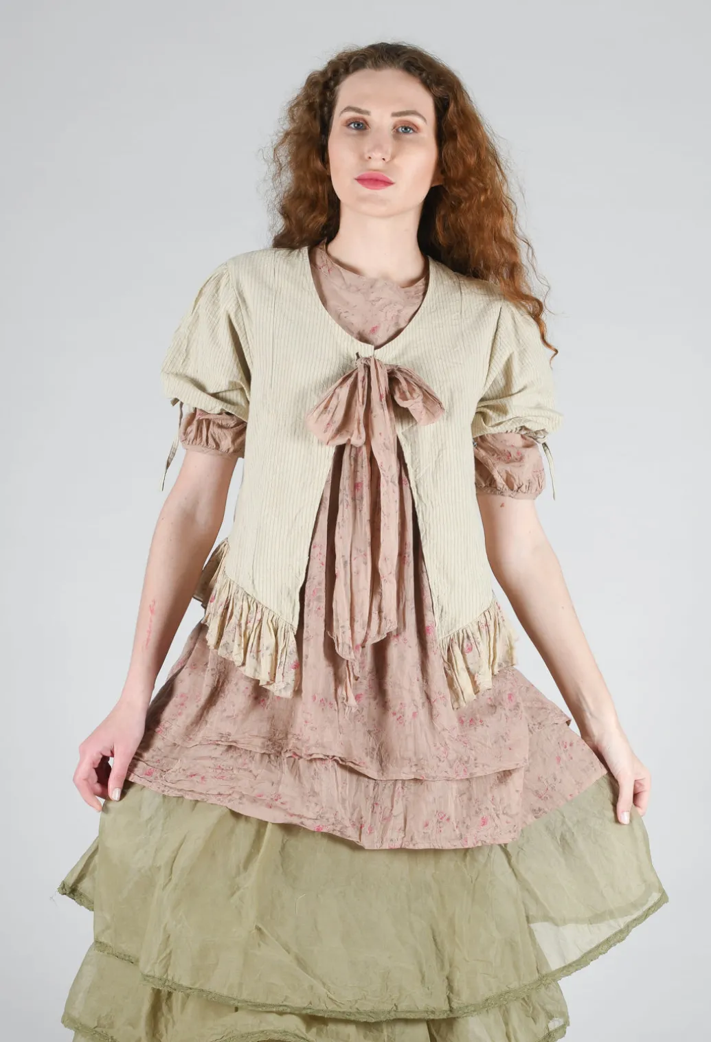 Sapate Jacket in Striped Linen