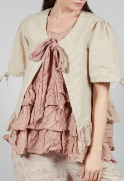 Sapate Jacket in Striped Linen