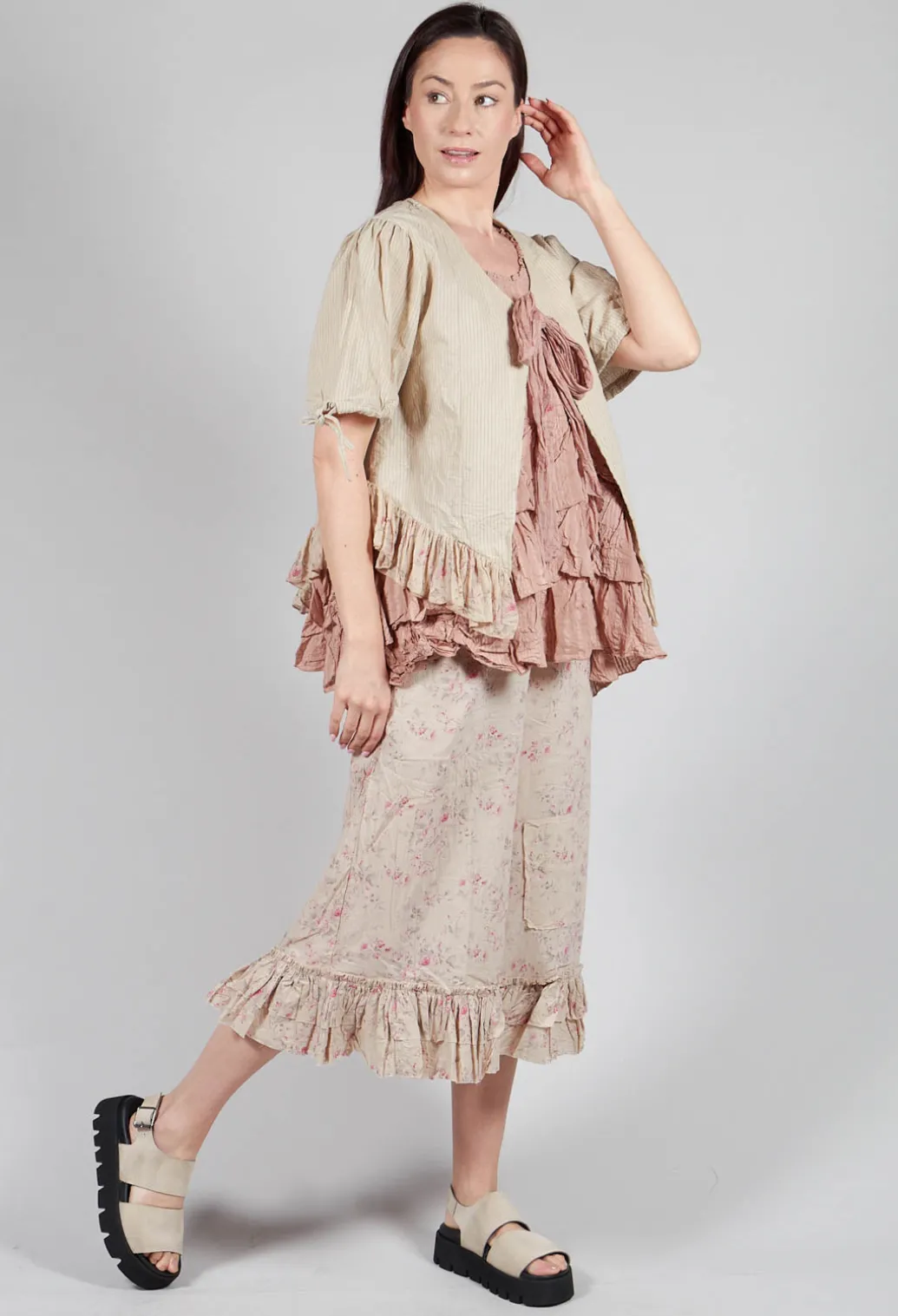 Sapate Jacket in Striped Linen