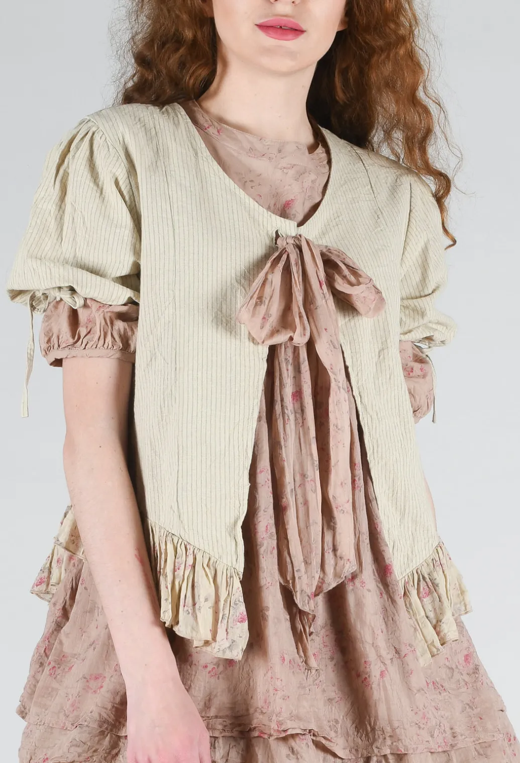 Sapate Jacket in Striped Linen