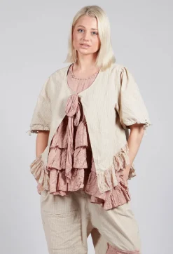Sapate Jacket in Striped Linen