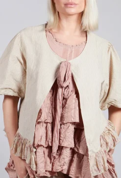Sapate Jacket in Striped Linen