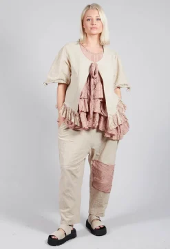 Sapate Jacket in Striped Linen