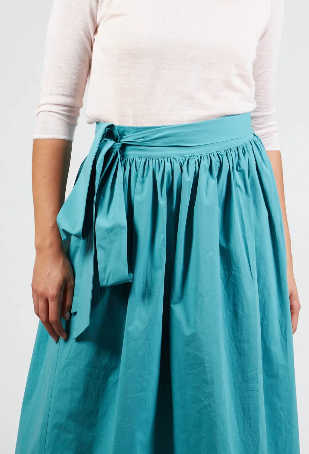 Sash Skirt in Turquoise