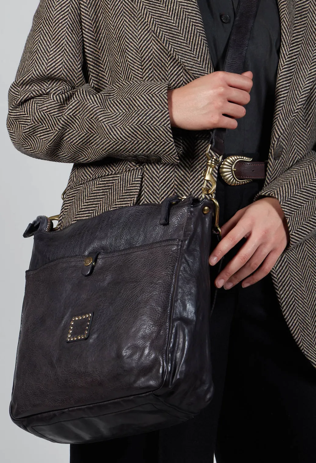 Satchel Bag in Grey
