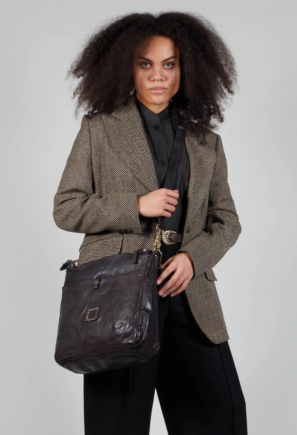 Satchel Bag in Grey