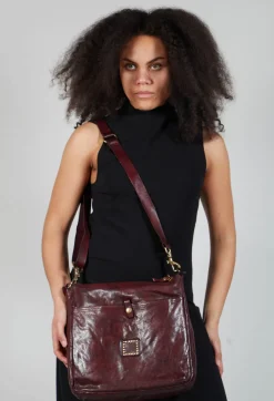 Satchel Bag in Wine
