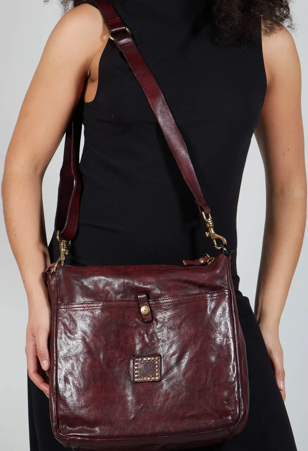 Satchel Bag in Wine