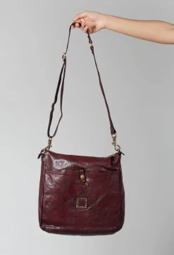 Satchel Bag in Wine