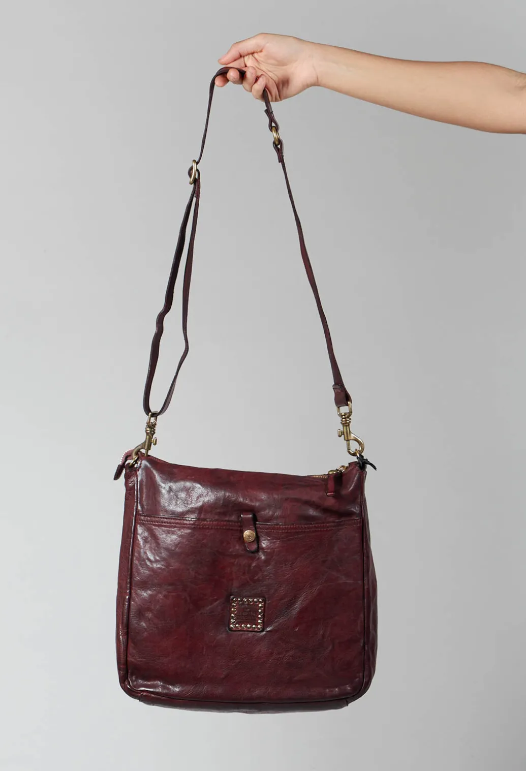 Satchel Bag in Wine