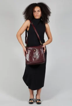 Satchel Bag in Wine