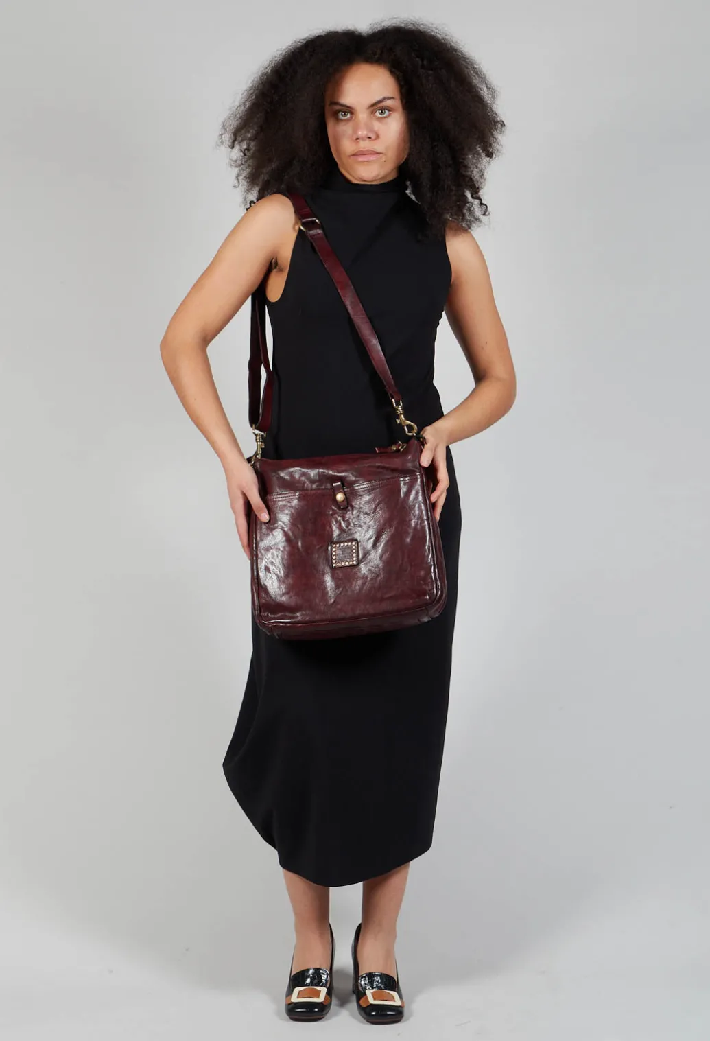 Satchel Bag in Wine