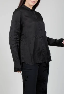 Satin Blouse in Black