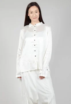 Satin Blouse in Starwhite