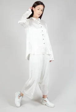 Satin Blouse in Starwhite