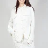 Satin Contrast Jacket in Callas