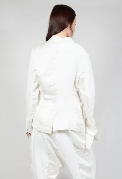 Satin Contrast Jacket in Callas