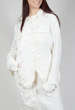 Satin Contrast Jacket in Callas