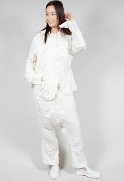 Satin Contrast Jacket in Callas