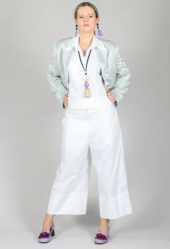 Satin Jacket in Blue Baby