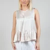 Satin Vest Top in Pink