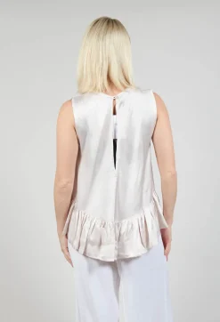 Satin Vest Top in Pink