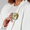 Saturne Brooch in Gold/Celadon