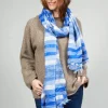 Scarf in Blue Stripe