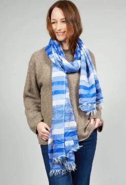 Scarf in Blue Stripe