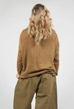 Scollo V Jumper in Khaki