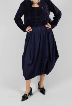 Sculpted Skirt in Blue