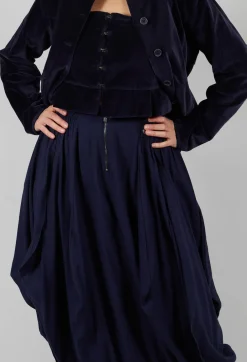 Sculpted Skirt in Blue