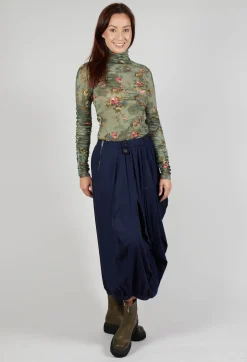 Sculpted Skirt in Blue