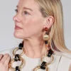 Sea Eardrops with Little Beads
