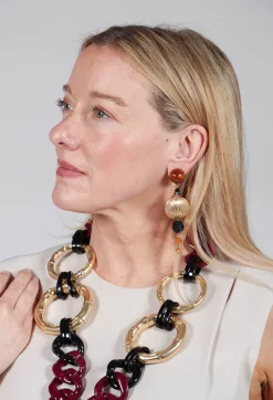 Sea Eardrops with Little Beads