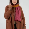 Sea Wool Scarf in Apricot Orchid