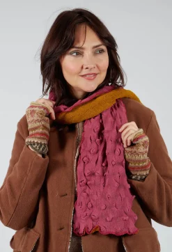 Sea Wool Scarf in Apricot Orchid