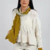 Sea Wool Scarf in Mustard Greige