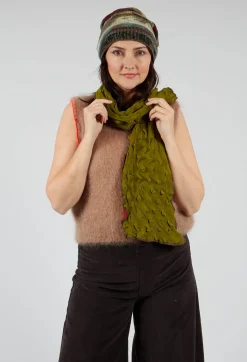 Sea Wool Scarf in Rust Olive