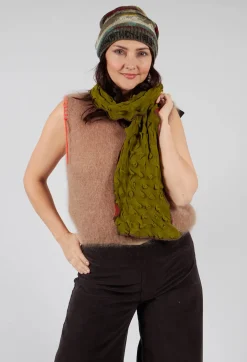Sea Wool Scarf in Rust Olive