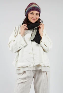 Sea Wool Scarf in Taupe Prism